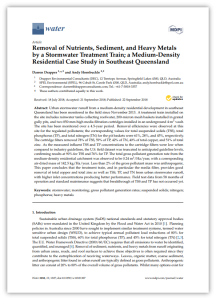 removal of nutrients, sediment and heavy metals case study
