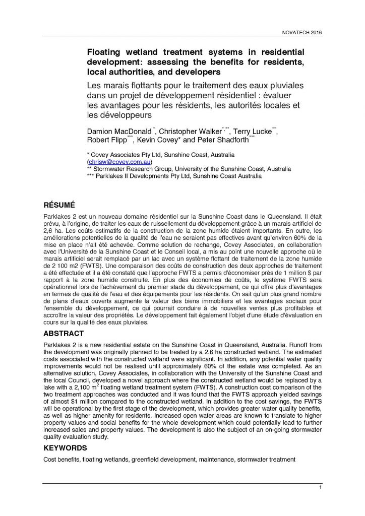 SPEL Floating Wetlands Case Study