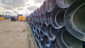 stack of pipes